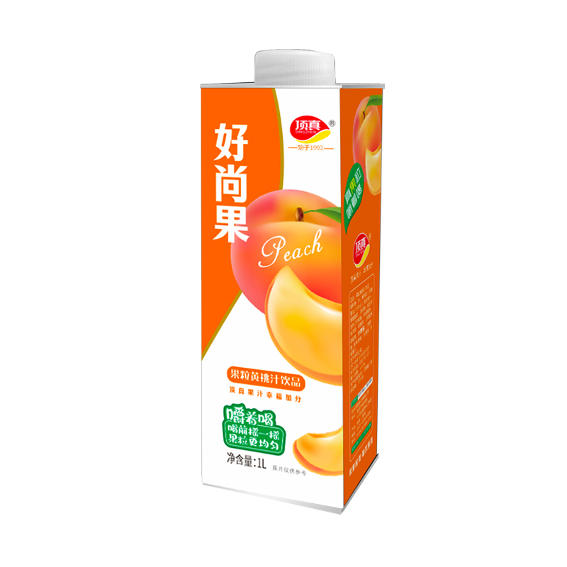 1升果粒黃桃汁飲品